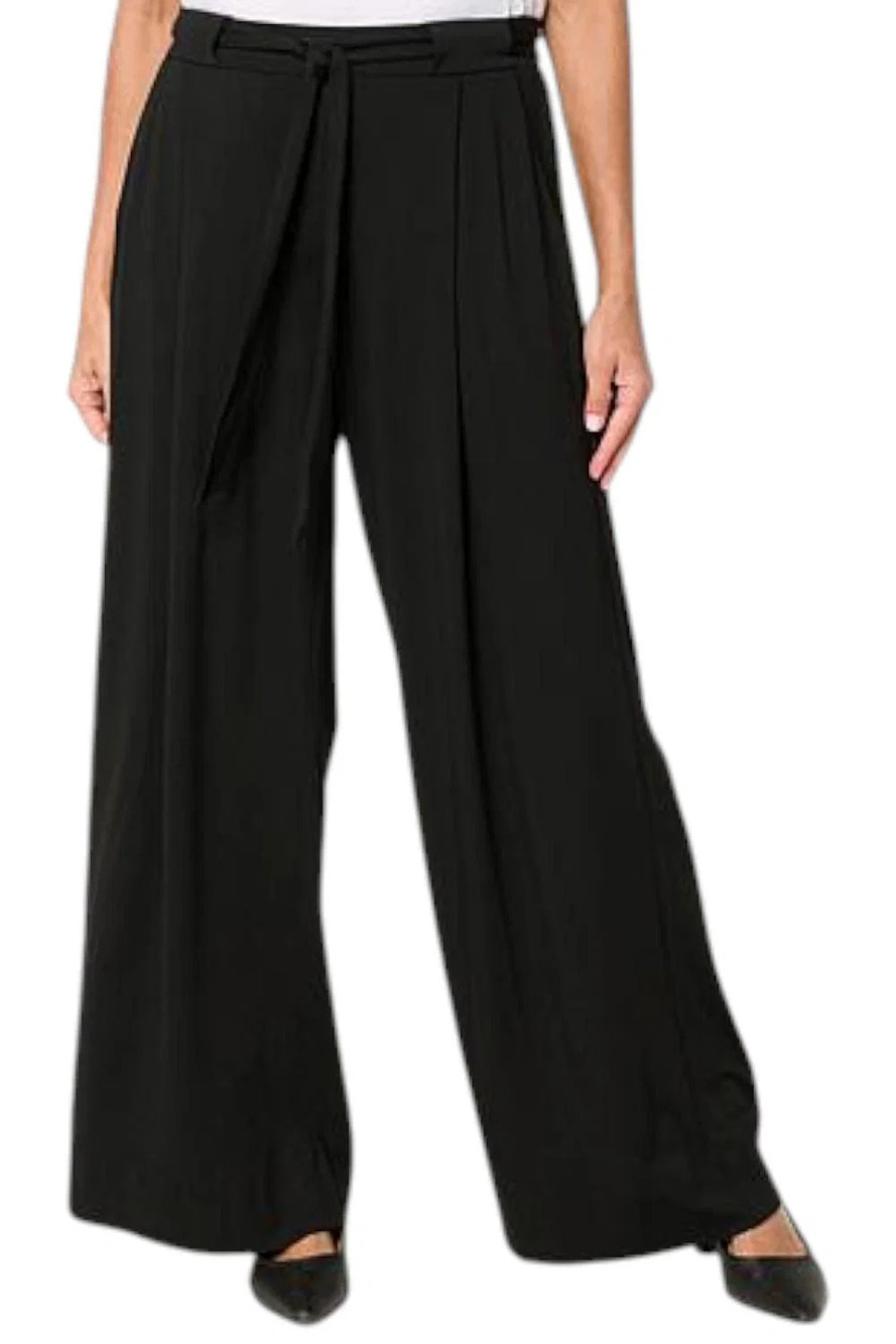 WynneLayers Women's Sorona Jersey Knit Full Length Pant Black - Regular
